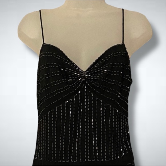 Vintage - Y2K Shelli Segal Embroidered Midi Dress - Picture 3 of 7